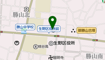 大阪府生野警察署の地図画像