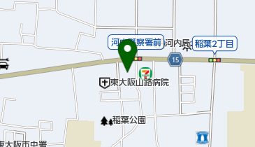 大阪府河内警察署の地図画像