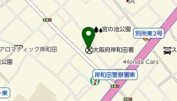 大阪府岸和田警察署の地図画像