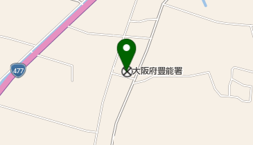 大阪府豊能警察署の地図画像