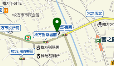 大阪府枚方警察署の地図画像