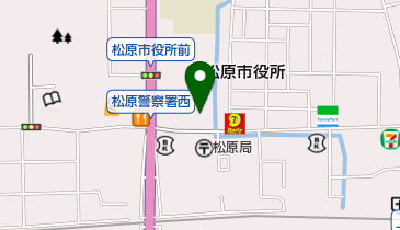 大阪府松原警察署の地図画像