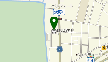 鶴見浜五郵便局の地図画像