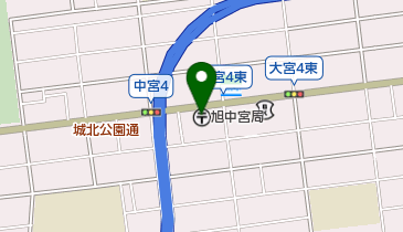 旭中宮郵便局の地図画像