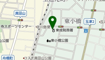 東成税務署の地図画像
