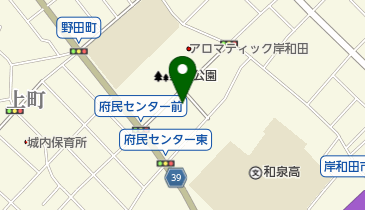 岸和田保健所の地図画像