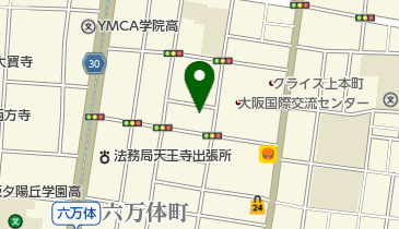 大阪市天王寺区保健福祉センター分館の地図画像