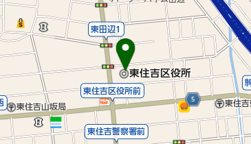 大阪市東住吉区保健福祉センターの地図画像