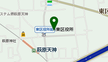 堺市東保健センターの地図画像