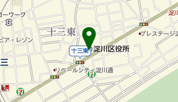 大阪市淀川区保健福祉センターの地図画像