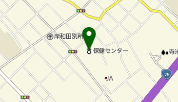 岸和田市立保健センターの地図画像