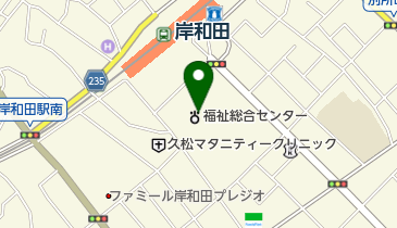 岸和田市立福祉総合センターの地図画像