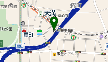 天満年金事務所の地図画像