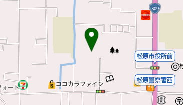 まつばらテラス(輝)の地図画像