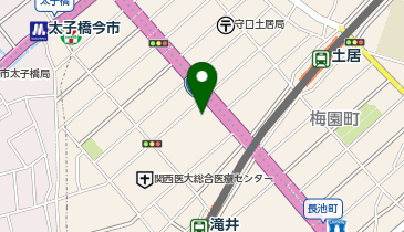 守口市西部コミュニティセンターレクリエーションホールの地図画像