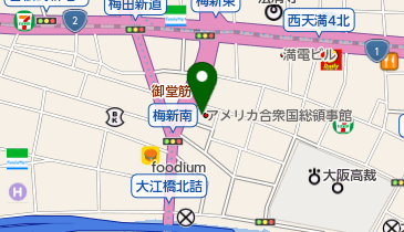 在大阪・神戸アメリカ合衆国総領事館の地図画像