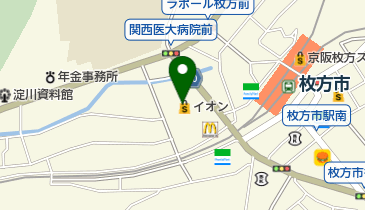 ハローワーク枚方の地図画像