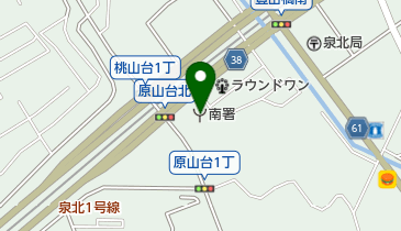 南消防署の地図画像