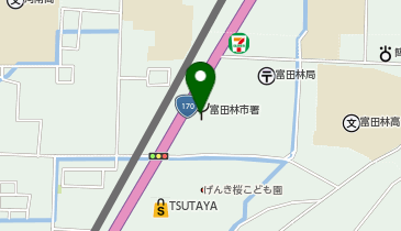 大阪南消防組合富田林消防署の地図画像