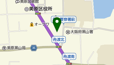 堺市美原消防団美原消防署の地図画像