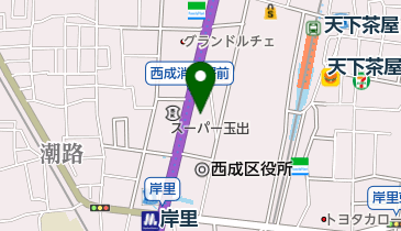 西成消防署の地図画像