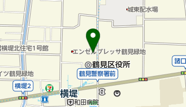 鶴見消防署の地図画像