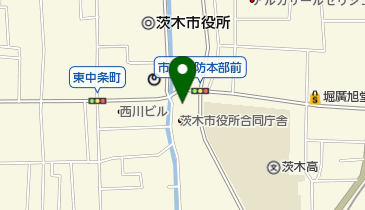 茨木市消防署の地図画像