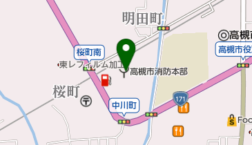 高槻市中消防署の地図画像