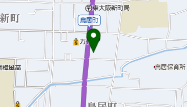 東大阪市東消防署の地図画像