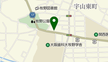 枚方東消防署阪出張所の地図画像