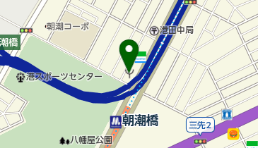 港消防署田中出張所の地図画像