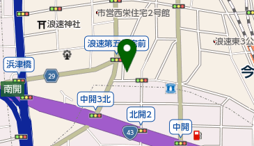 浪速消防署浪速出張所の地図画像