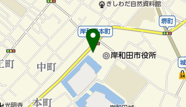 岸和田市消防署岸城分署の地図画像