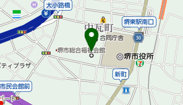 堺簡易裁判所の地図画像