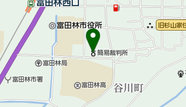 富田林簡易裁判所の地図画像