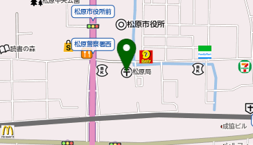 ゆうちょ銀行松原店の地図画像