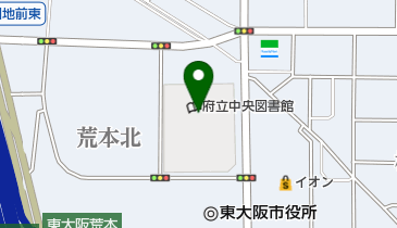 大阪国際児童文学館の地図画像