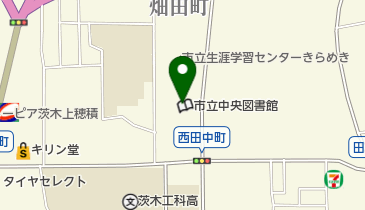茨木市立中央図書館併設富士正晴記念館の地図画像