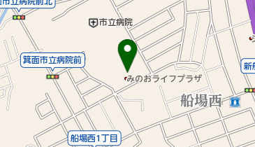 みのおライフプラザの地図画像