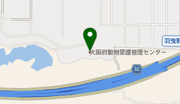 大阪府動物愛護管理センターの地図画像