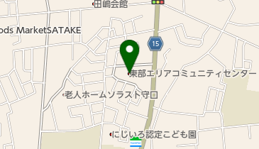 守口市東部エリアコミュニティセンターの地図画像