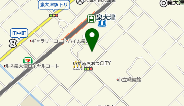 泉大津市立図書館の地図画像