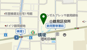 大阪市立鶴見図書館の地図画像