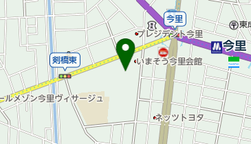 大阪市立東成図書館の地図画像