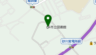 泉南市立図書館の地図画像