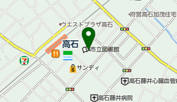高石市立図書館の地図画像