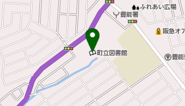 豊能町立図書館の地図画像