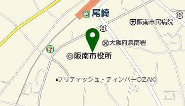 阪南市立図書館の地図画像