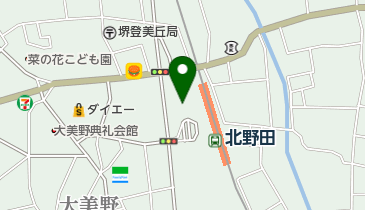 堺市立東図書館の地図画像