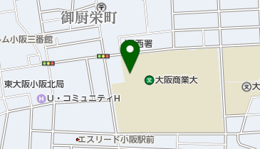 大阪商業大学商業史博物館の地図画像